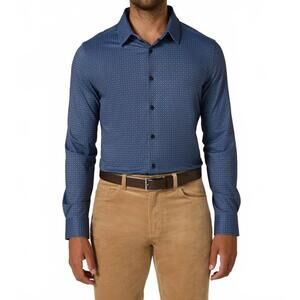 NEW 7DIAMONDS alba long sleeve shirt top in navy